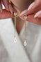 Heliophilia Silver Pendientes de Plata de Ley con Recubrimiento de Oro